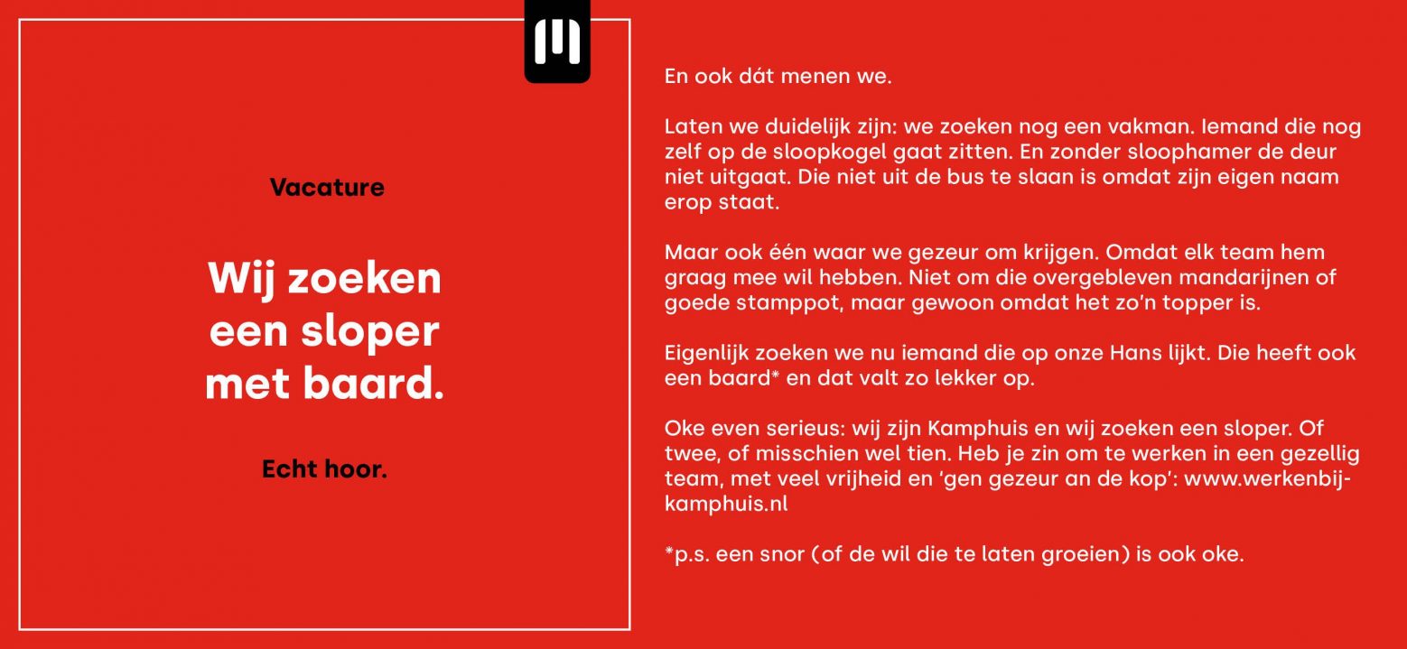 Sloper met baard